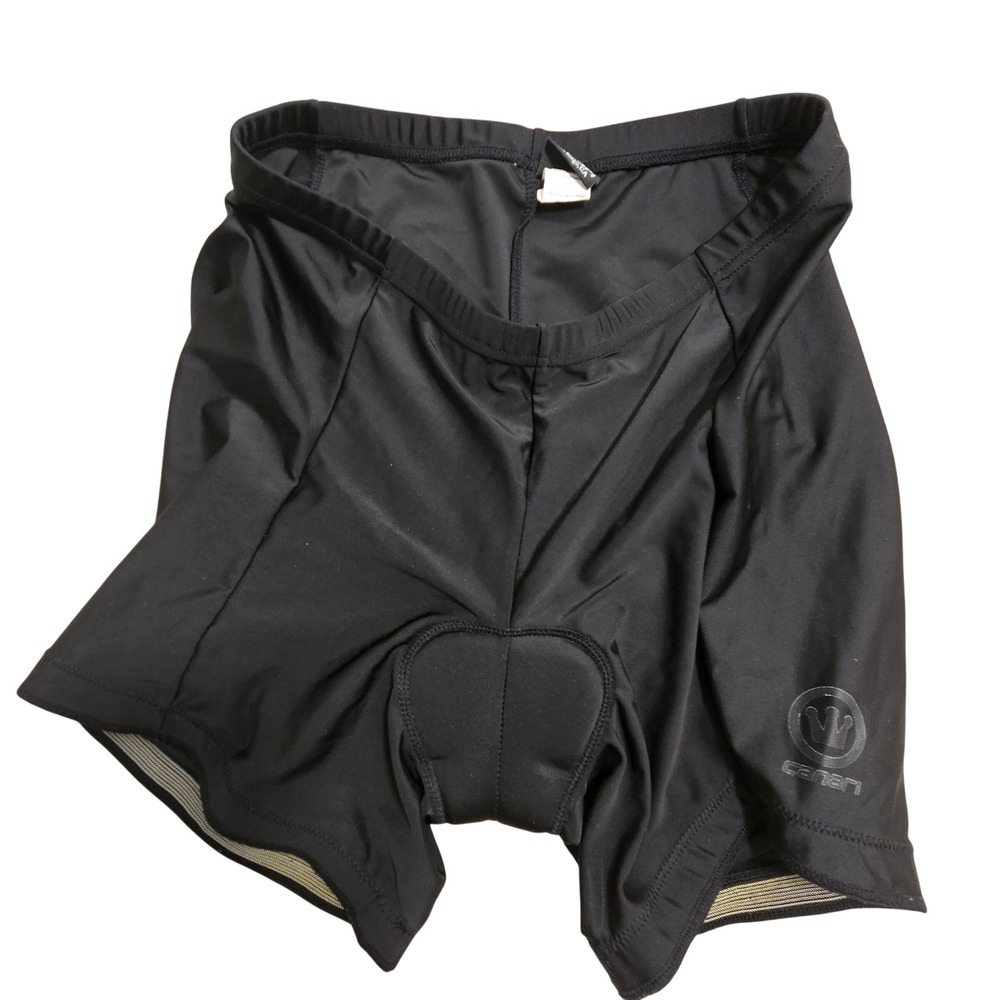 Canari Cycling Shorts Large Black‎ Padded Chamois Biking Compression Athletic
